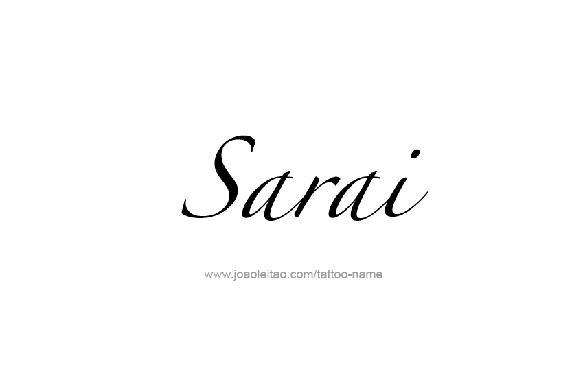 Tattoo Design Name Sarai  