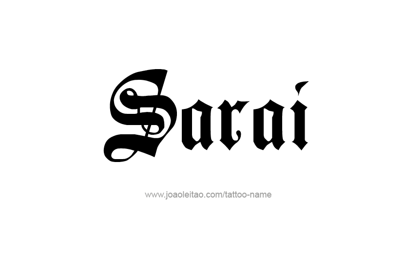 Tattoo Design Name Sarai  