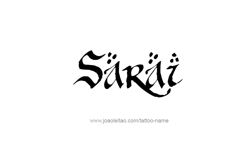 Tattoo Design Name Sarai  