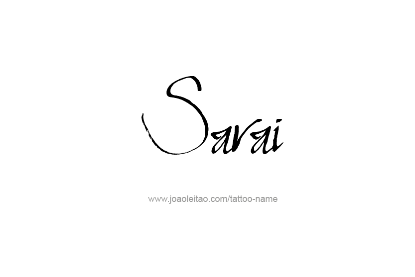 Tattoo Design Name Sarai  