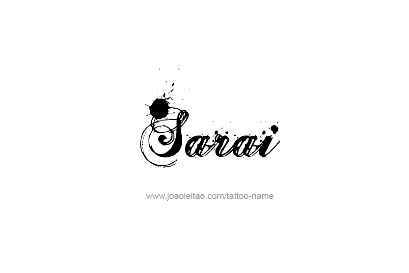 Tattoo Design Name Sarai  