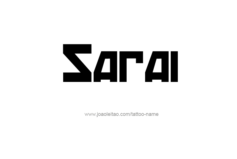 Tattoo Design Name Sarai  