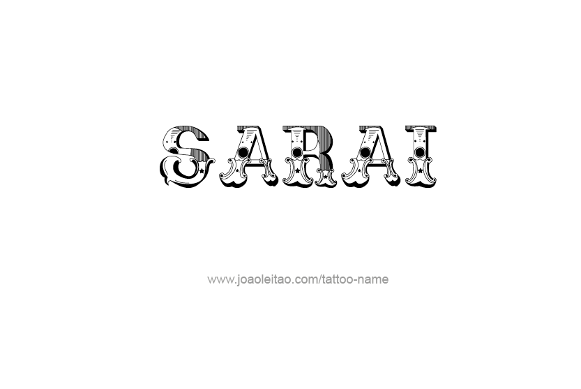 Tattoo Design Name Sarai  