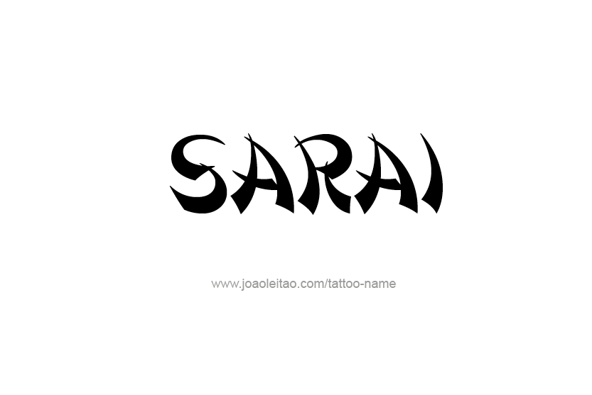 Tattoo Design Name Sarai