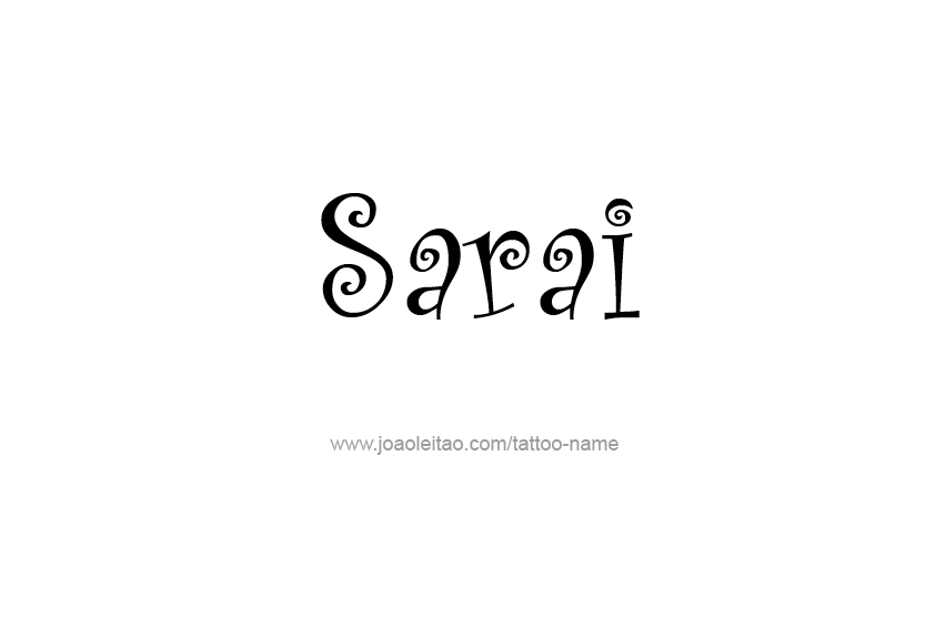 Tattoo Design Name Sarai  