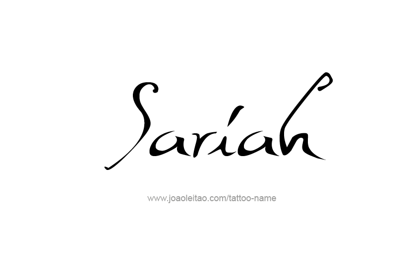 Tattoo Design Name Sariah  