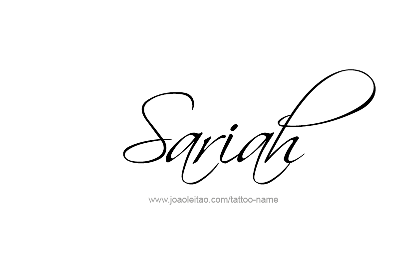 Tattoo Design Name Sariah  