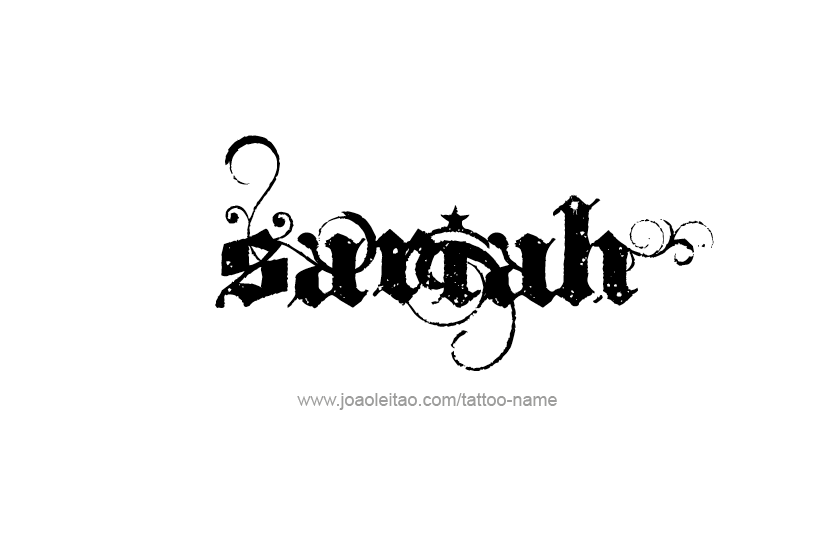 Tattoo Design Name Sariah  