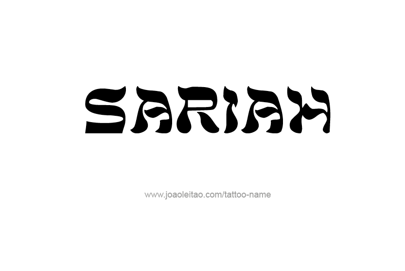 Tattoo Design Name Sariah  