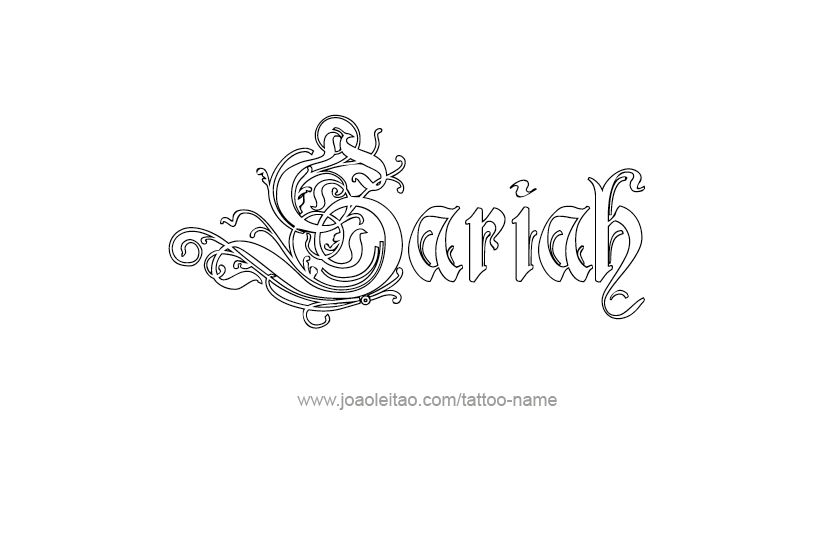 Tattoo Design Name Sariah  