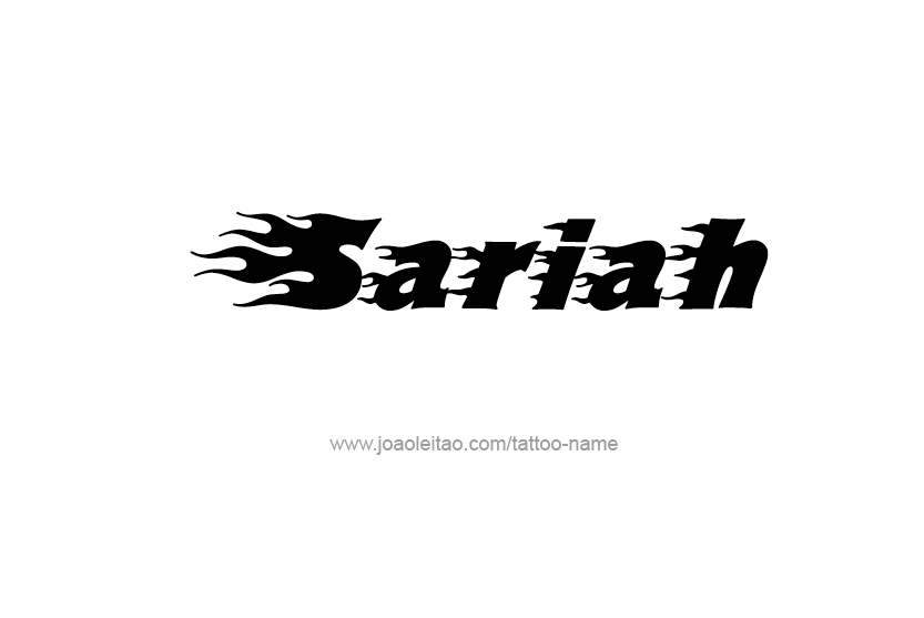 Tattoo Design Name Sariah  