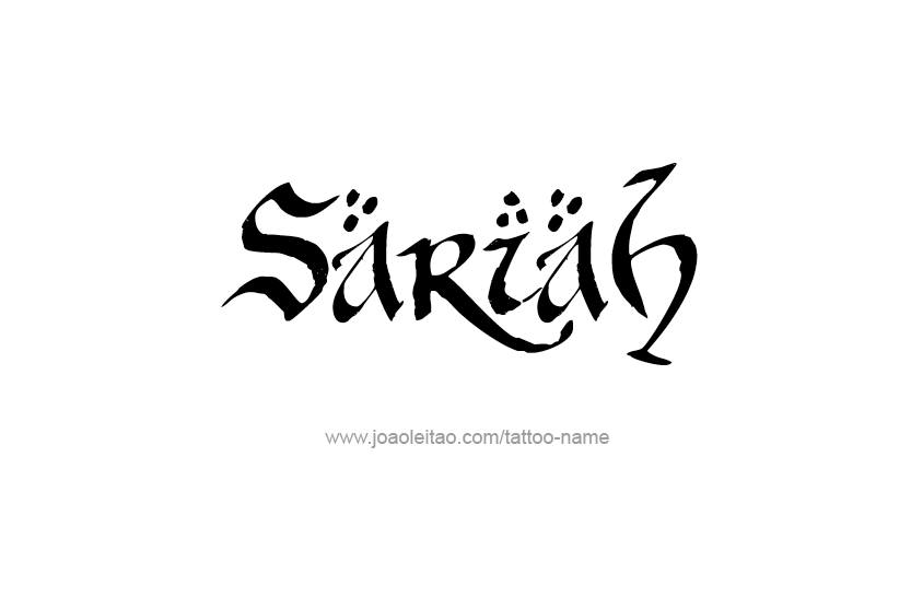 Tattoo Design Name Sariah  