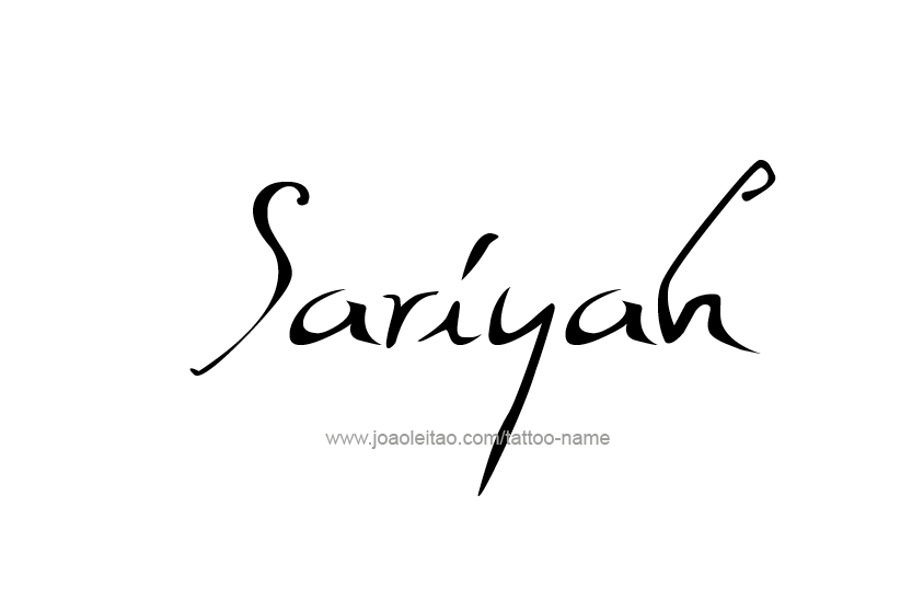 Tattoo Design Name Sariyah  