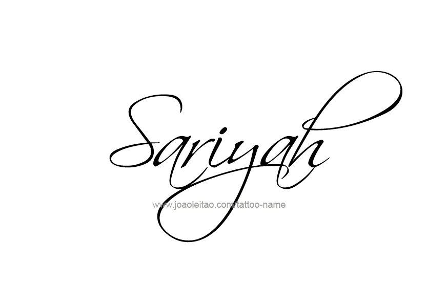 Tattoo Design Name Sariyah  