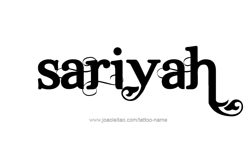 Tattoo Design Name Sariyah  