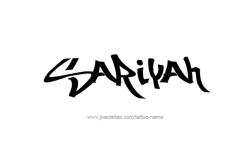 Tattoo Design Name Sariyah  