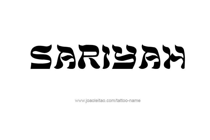 Tattoo Design Name Sariyah  