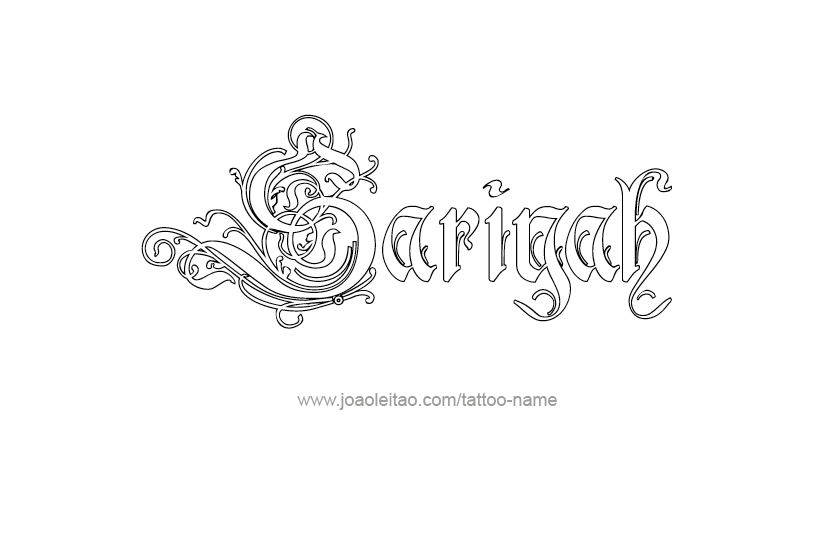 Tattoo Design Name Sariyah  