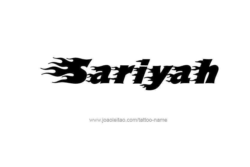 Tattoo Design Name Sariyah  