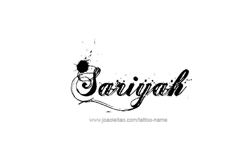 Tattoo Design Name Sariyah  