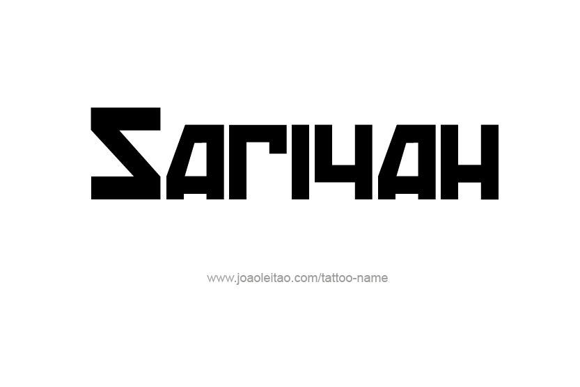 Tattoo Design Name Sariyah  