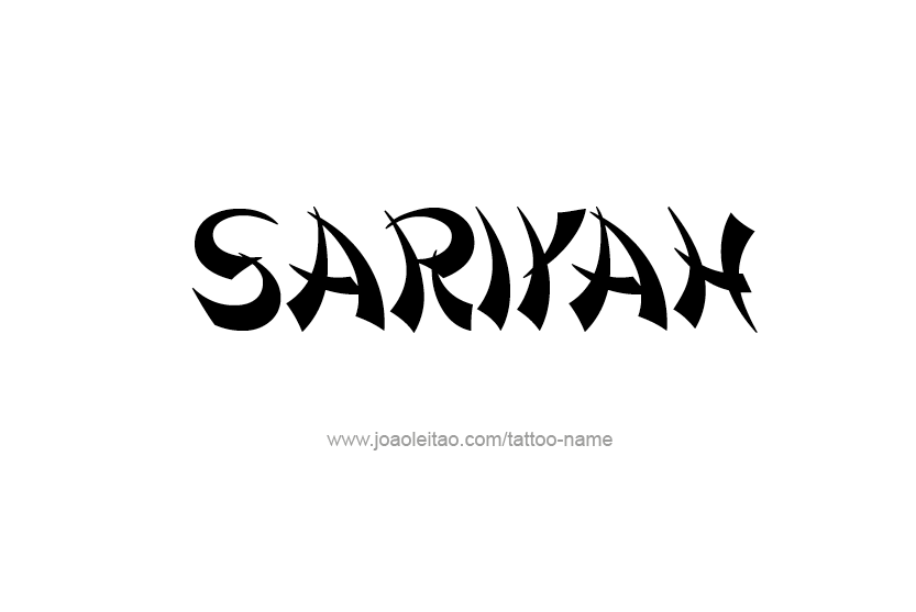 Tattoo Design Name Sariyah