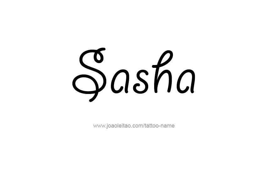 Tattoo Design Name Sasha  