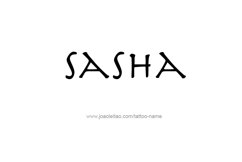 Tattoo Design Name Sasha  