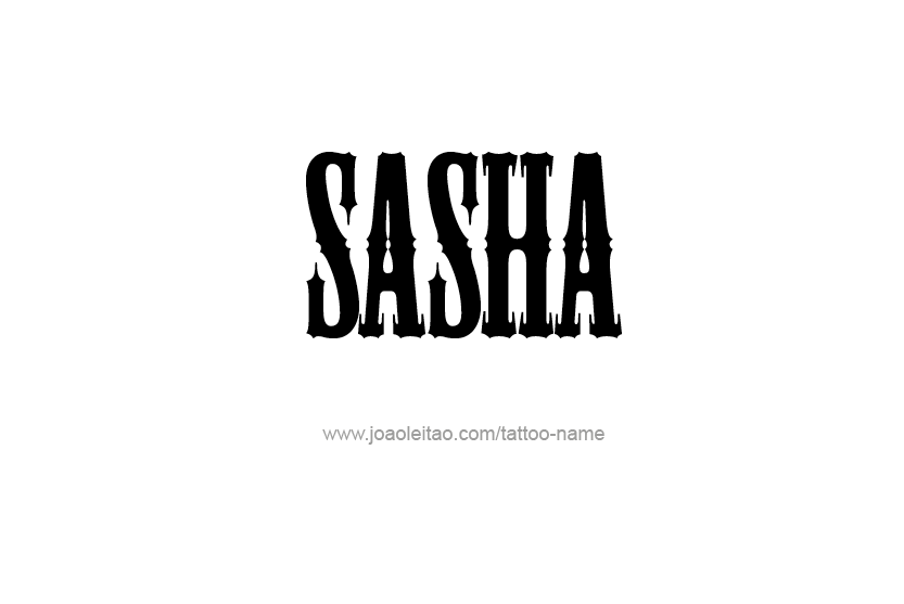 Tattoo Design Name Sasha  