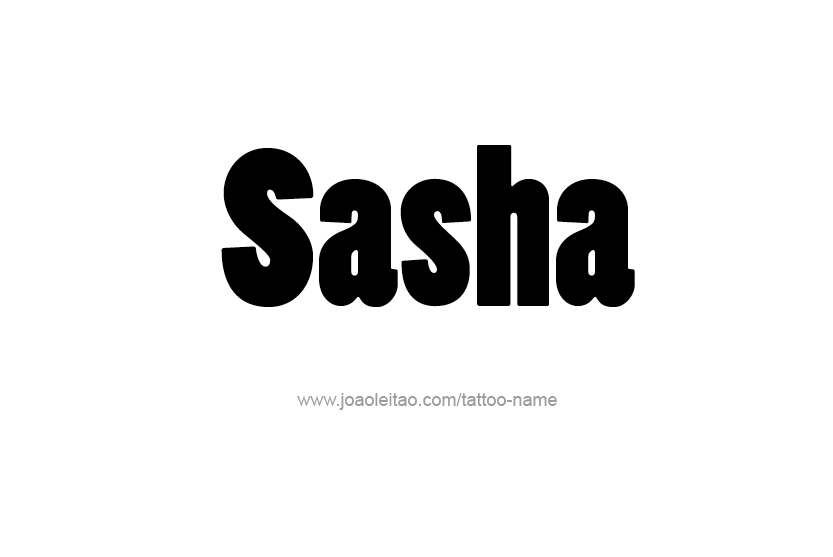 Tattoo Design Name Sasha  