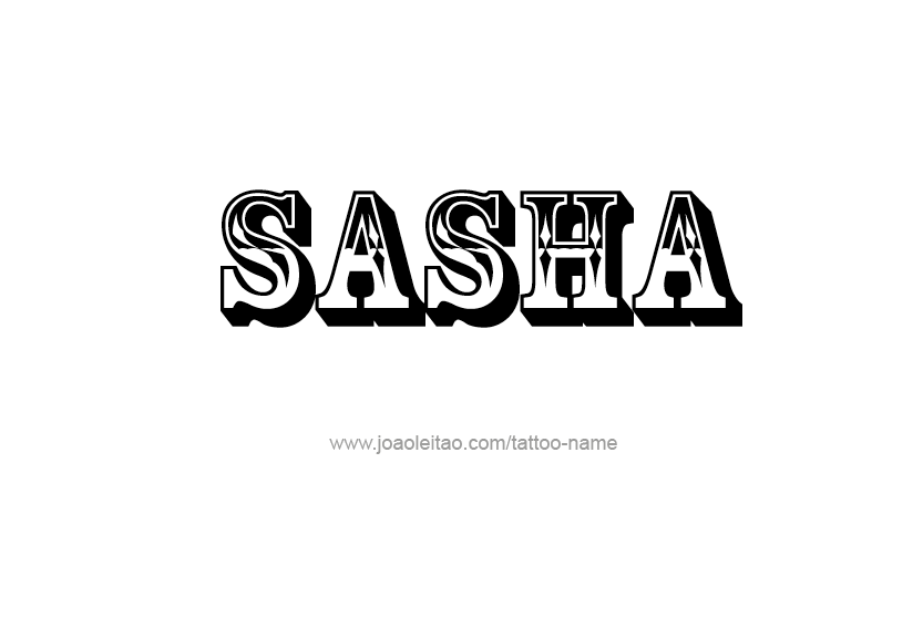 Tattoo Design Name Sasha  