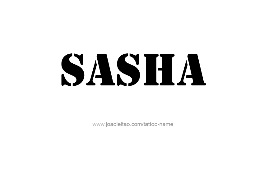 Tattoo Design Name Sasha  