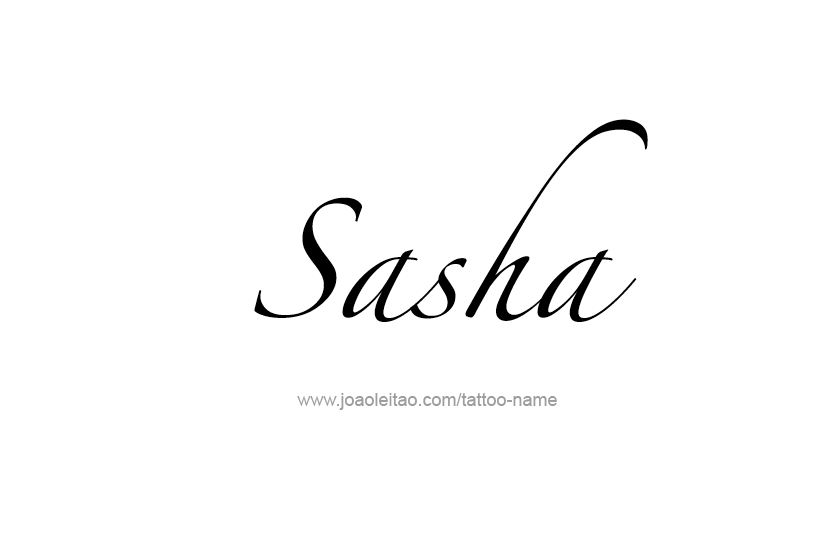 Tattoo Design Name Sasha  