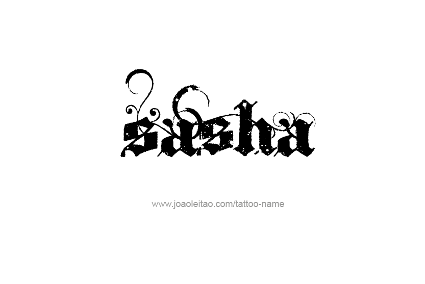 Tattoo Design Name Sasha  