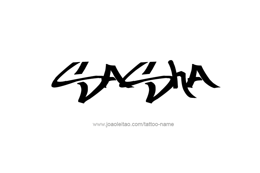 Tattoo Design Name Sasha  