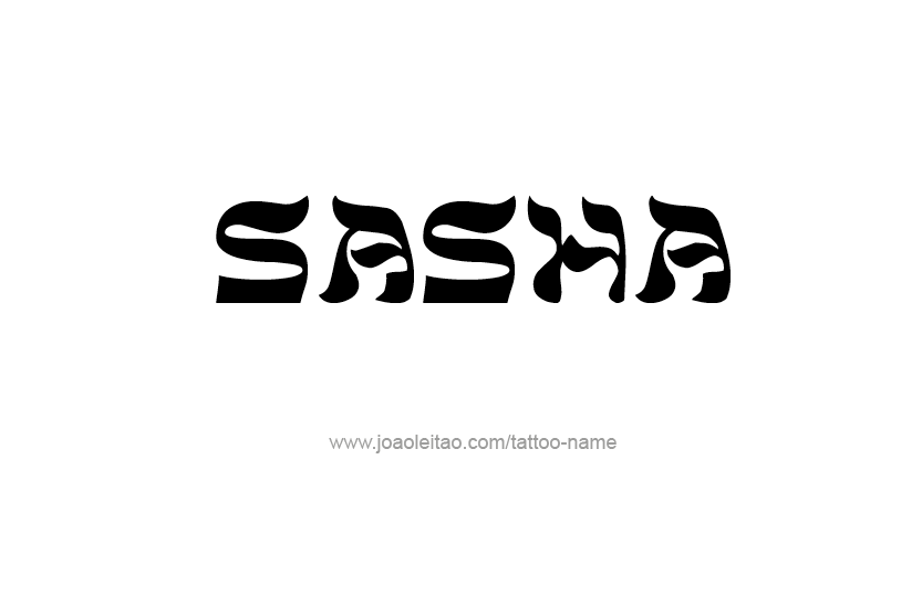 Tattoo Design Name Sasha  