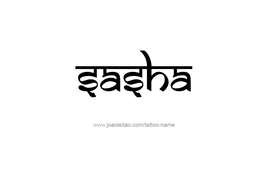 Tattoo Design Name Sasha  