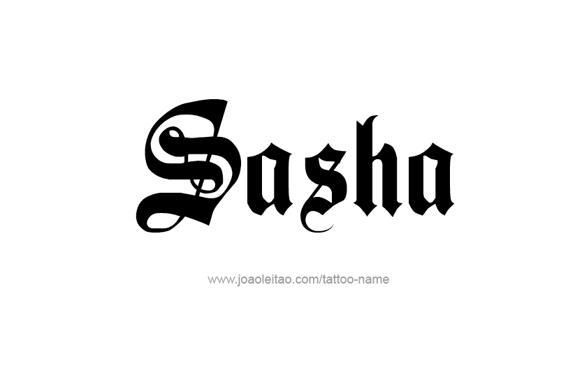 Tattoo Design Name Sasha  