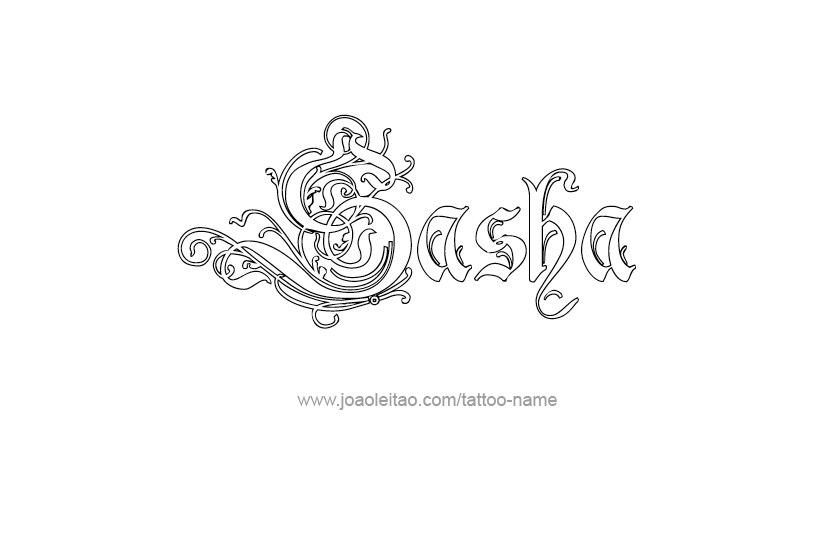 Tattoo Design Name Sasha  