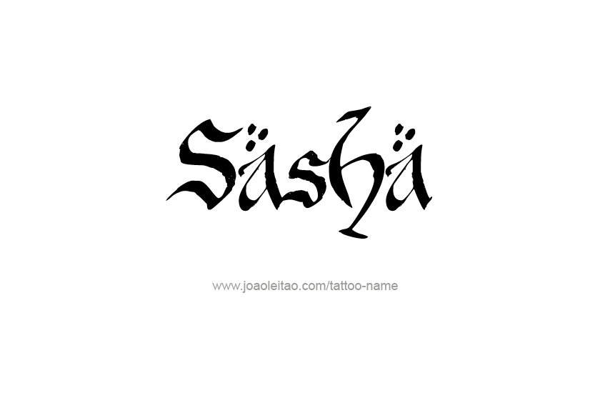 Tattoo Design Name Sasha  