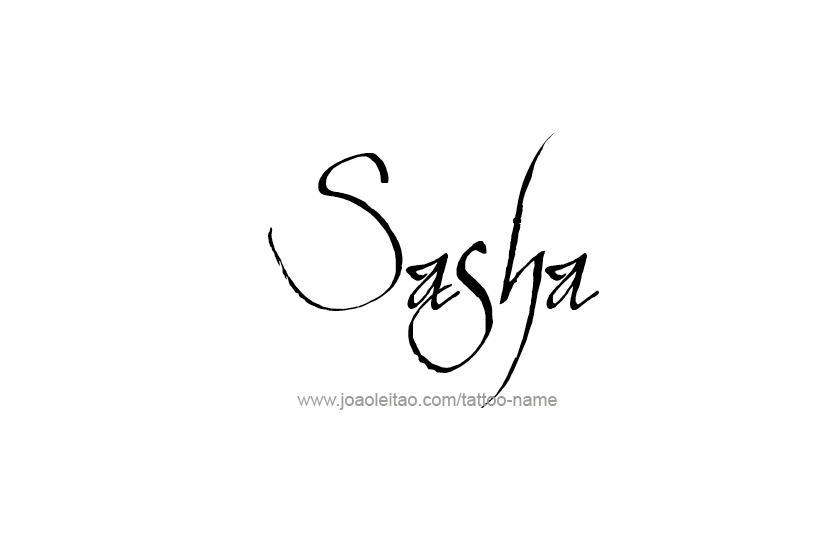 Tattoo Design Name Sasha  