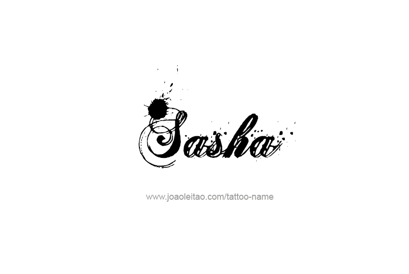 Tattoo Design Name Sasha  