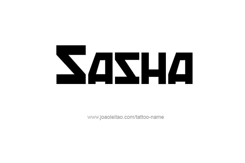 Tattoo Design Name Sasha  