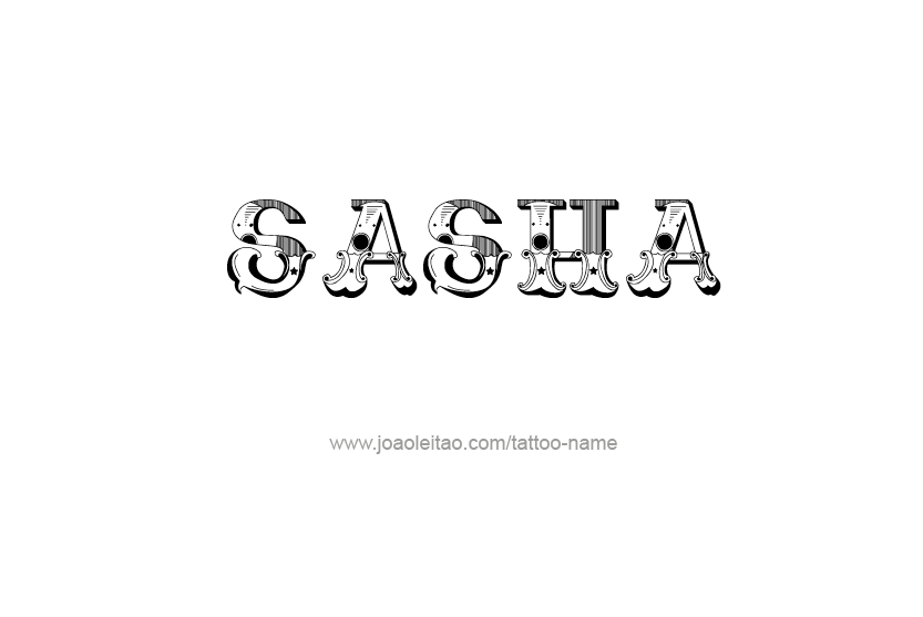 Tattoo Design Name Sasha  