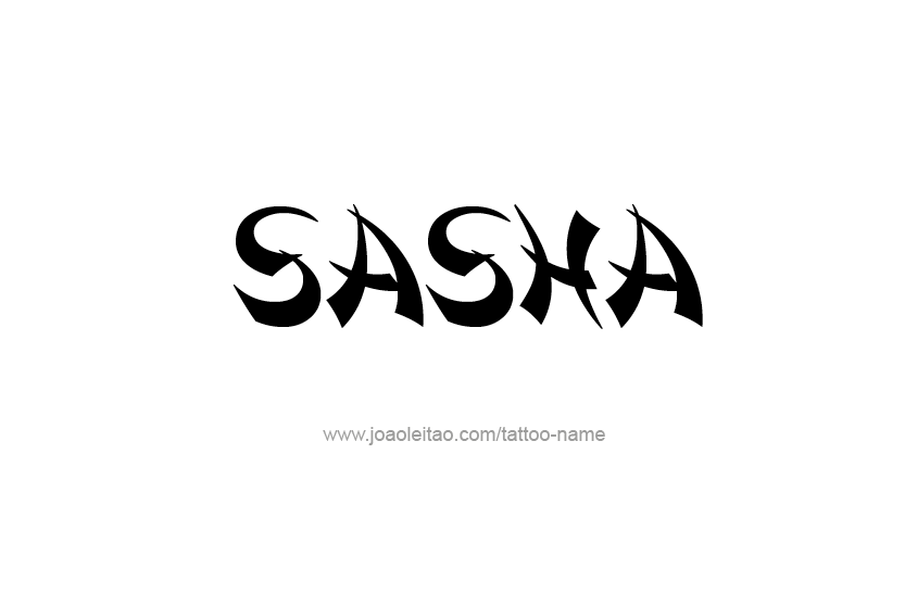 Tattoo Design Name Sasha