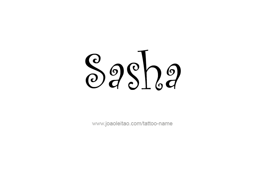 Tattoo Design Name Sasha  