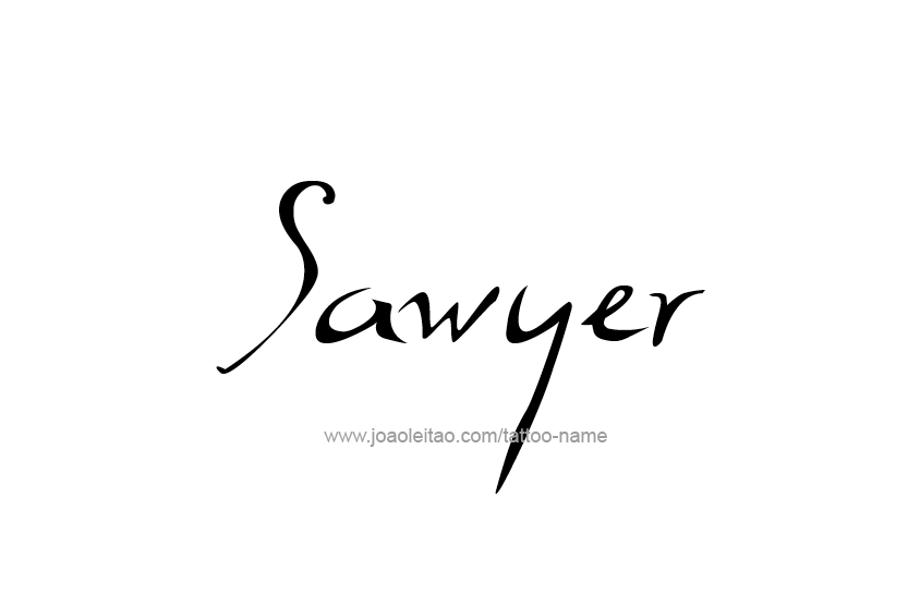 Tattoo Design Name Sawyer  