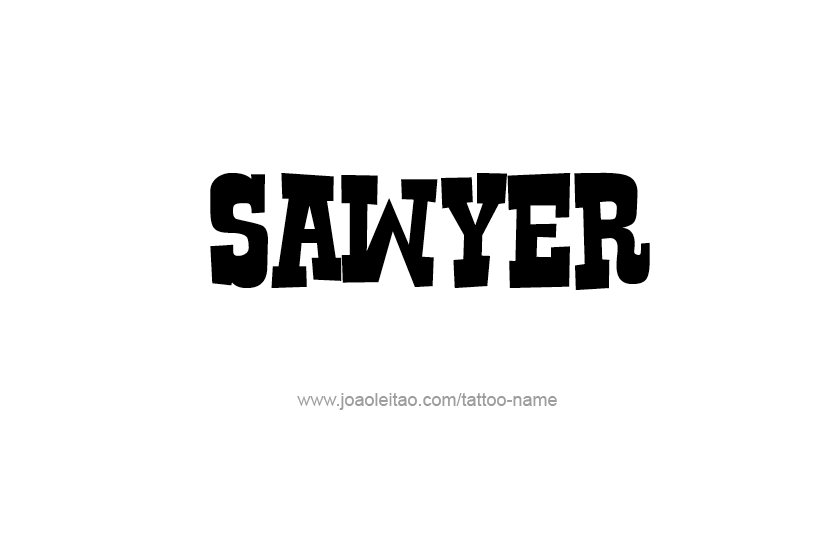 Tattoo Design Name Sawyer  