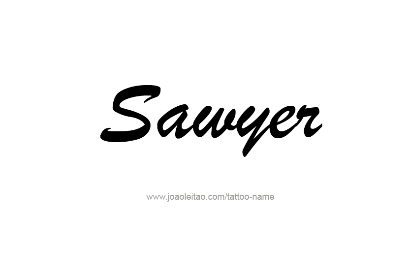 Tattoo Design Name Sawyer  