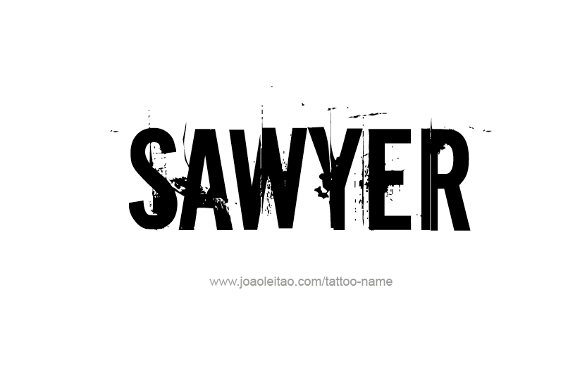 Tattoo Design Name Sawyer  